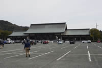 宗像大社の入り口の駐車場